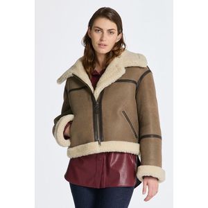 BUNDA GANT SHEARLING JACKET EBONY BLACK obraz