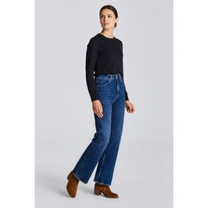 DŽÍNY GANT D1. HW FLARE JEANS MID BLUE obraz