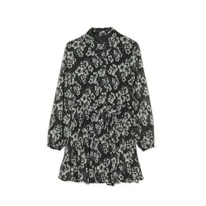 Cropp - Šaty s květinovým vzorem - Černý obraz