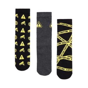 Cropp - Sada 3 párů ponožek - Žlutá obraz