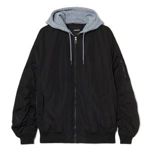 Cropp - Lehká bunda s kapucí - Černý obraz