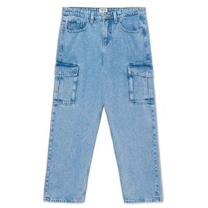 Cropp - Džíny s širokými nohavicemi - Modrá obraz