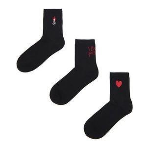 Cropp - Sada 3 párů ponožek - Černý obraz