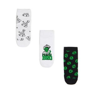 Cropp - Sada 3 párů ponožek - Zelená obraz