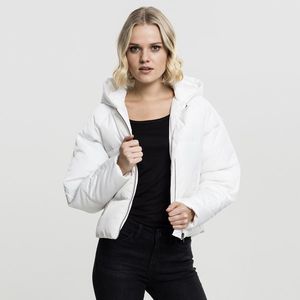 Urban Classics Ladies Hooded Oversized Puffer Jacket offwhite obraz