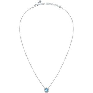 Morellato Něžný stříbrný náhrdelník s akvamarínem a krystaly Tesori SAIW94 obraz