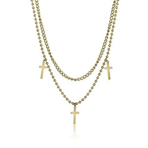 Marc Malone Dvojitý pozlacený náhrdelník Brooke Gold Necklace MCN23106G obraz