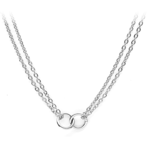 Pierre Lannier Stylový ocelový náhrdelník s kroužky Seduction BJ02A4101 obraz
