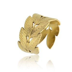 Emily Westwood Slušivý pozlacený prsten z oceli Mary EWR23025G obraz
