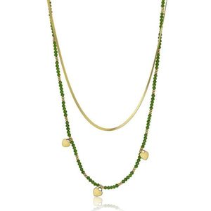 Emily Westwood Pozlacený dvojitý náhrdelník s korálky Diana EWN23071G obraz