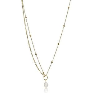 Emily Westwood Pozlacený dvojitý náhrdelník s perlou Alyssa EWN23080G obraz
