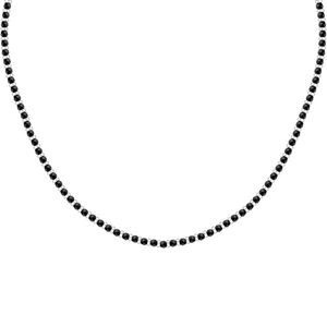 Morellato Stylový pánský náhrdelník s černými korálky Pietre S1728 obraz