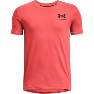 Under Armour SPORTSTYLE LEFT CHEST Chlapecké tričko s krátkým rukávem, červená, velikost obraz