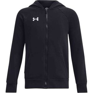 Mikina Under Armour Rival + FZ Hoodie - černá obraz