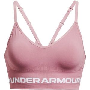 Under Armour Seamless Low Long Sportovní podprsenka Růžová obraz