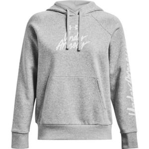 Under Armour RIVAL FLEECE GRAPHIC HDY Dámská mikina, šedá, velikost obraz