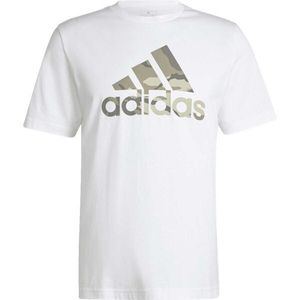 adidas CAMO BADGE OF SPORT GRAPHIC Pánské triko, bílá, velikost obraz