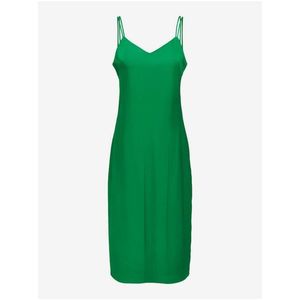 Zelené dámské saténové šaty ONLY Sia obraz