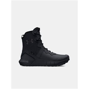Černé kožené outdoorové boty Under Armour UA MG Valsetz LTHR WP ZIP obraz