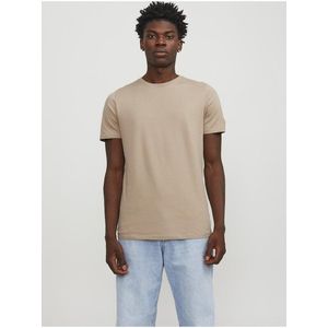 Béžové pánské basic tričko Jack & Jones Organic obraz