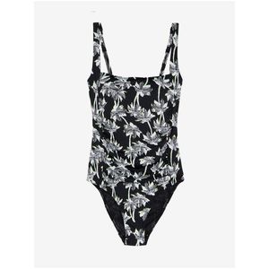 Bílo-černé dámské vzorované jednodílné plavky Marks & Spencer obraz