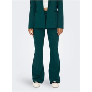Zelené dámské flared fit kalhoty ONLY Peach obraz