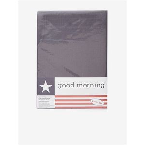 80/90/100 x 200 cm - Tmavě šedé elastické žerzejové prostěradlo Good Morning obraz