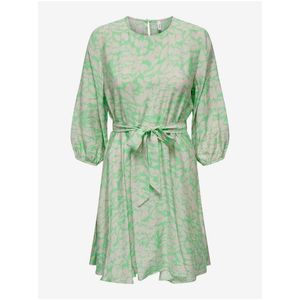 Zelené dámské vzorované šaty obraz