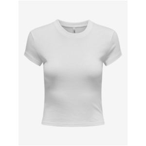 Bílé dámské basic tričko ONLY Elina obraz