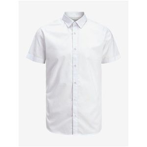 Bílá pánská košile s krátkým rukávem Jack & Jones Joe obraz