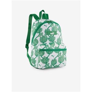 Bílo-zelený dámský vzorovaný batoh Puma Core Pop Backpack obraz