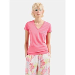 Růžové dámské tričko Armani Exchange obraz