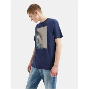 Tmavě modré pánské tričko Armani Exchange obraz