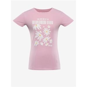 Růžové dámské tričko ALPINE PRO Norda obraz