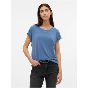 Modré dámské basic tričko Vero Moda Ava obraz