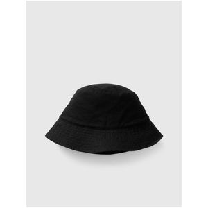 Černý dámský lněný klobouk obraz