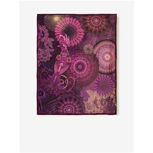 Růžovo-fialový vzorovaný pléd HIP 130 x 160 cm obraz