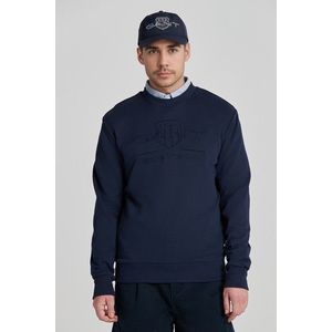 MIKINA GANT REG TONAL SHIELD C-NECK SWEAT modrá S obraz