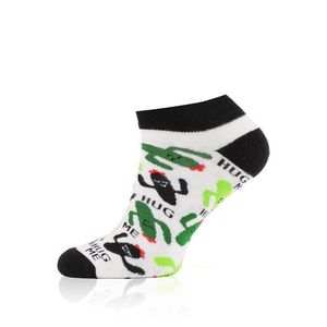 Pánské ponožky Italian Fashion S167S Picos Černo-bílá 44-47 obraz