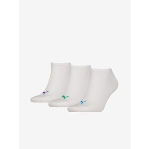 Puma Sneaker Plain Ponožky 3 páry Bílá obraz