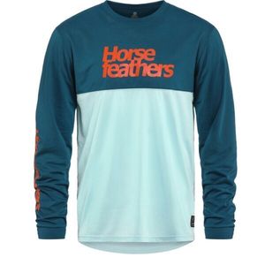 Horsefeathers FURY Pánské cyklistické tričko, světle modrá, velikost obraz