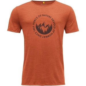 Devold LEIRA MAN TEE Pánské triko, oranžová, velikost obraz