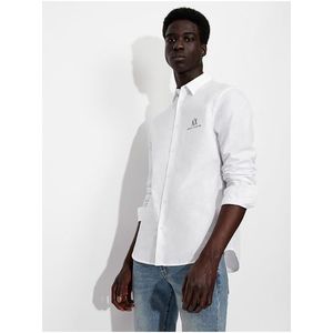 Bílá pánská košile Armani Exchange obraz