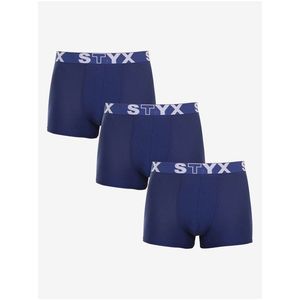 Sada tří pánských boxerek v tmavě modré barvě STYX obraz