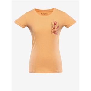 Oranžové dámské tričko z organické bavlny ALPINE PRO TERMESA obraz