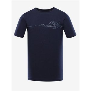 Tmavě modré pánské tričko ALPINE PRO Nord obraz