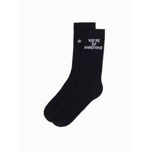 Černé pánské ponožky s nápisem U152 obraz