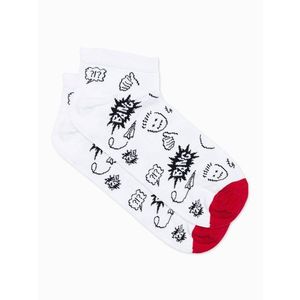 Veselé bílé ponožky Bang U177 obraz