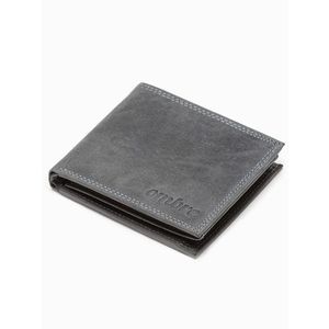 Černá kožená peněženka se zapínáním obraz