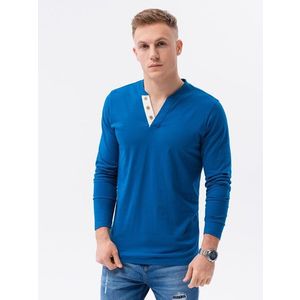 Tričko s dlouhým rukávem v modré barvě L133 obraz